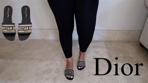 how do dior dway sandals fit|dior dway slides outfit.